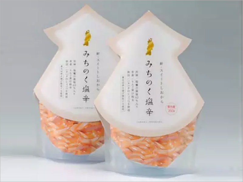 日本海鮮產品紙盒包裝設計——干凈清新的設計風格！