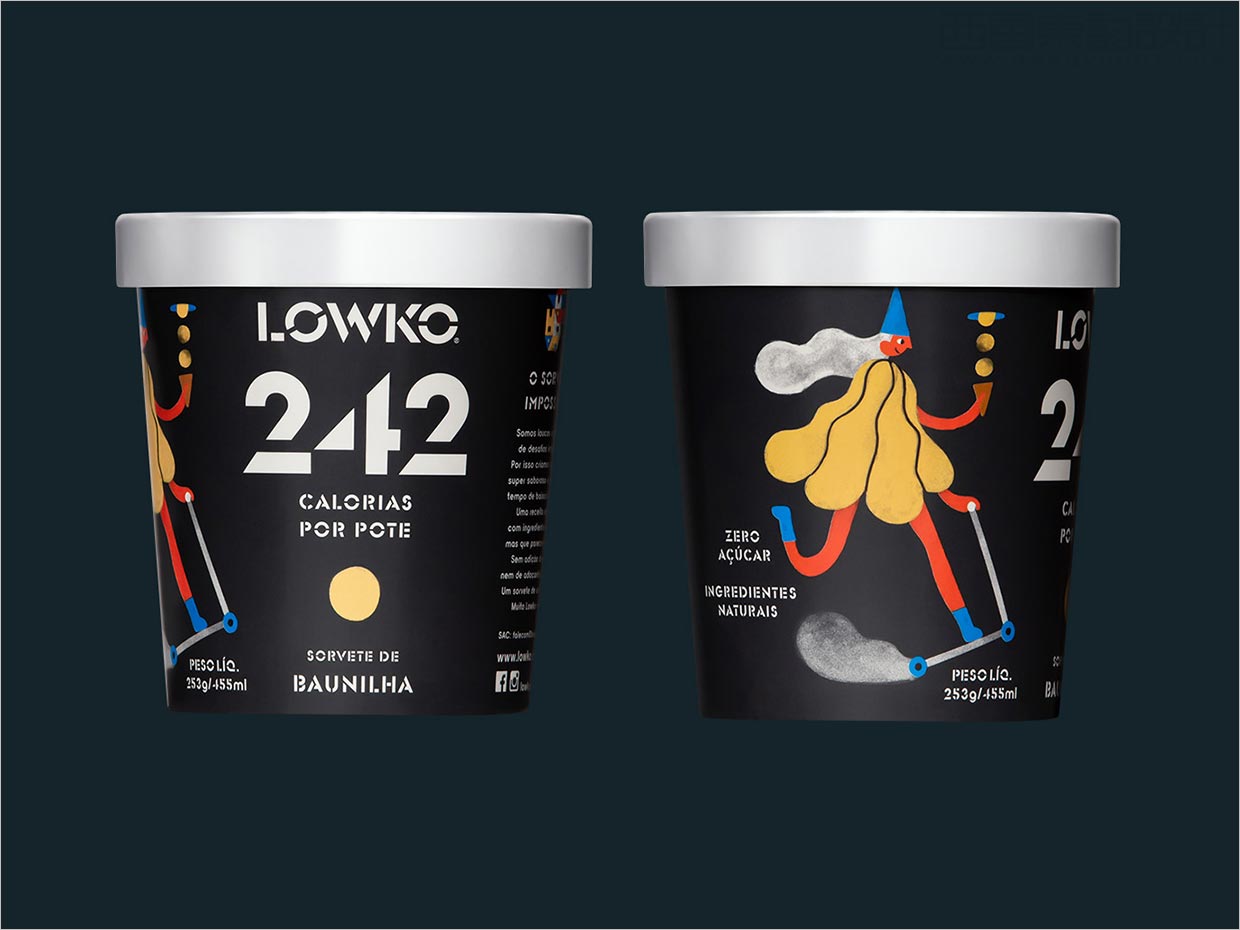 Lowko 冰淇淋冰淇淋包裝設計，適合各種個性和口味的角色
